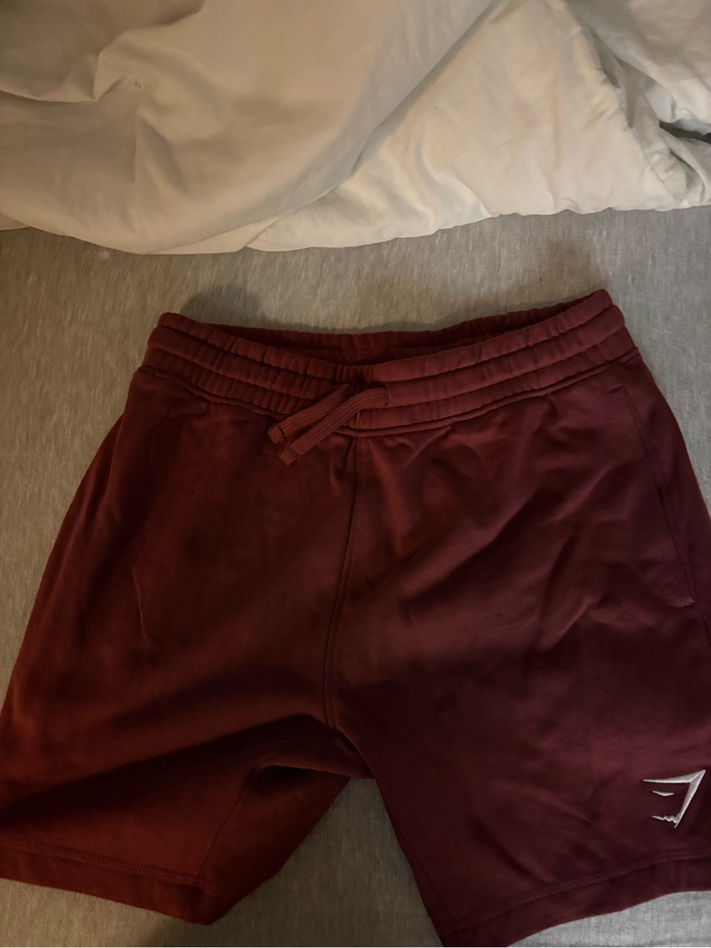 Gymshark Maroon Drawstring Athletic Shorts